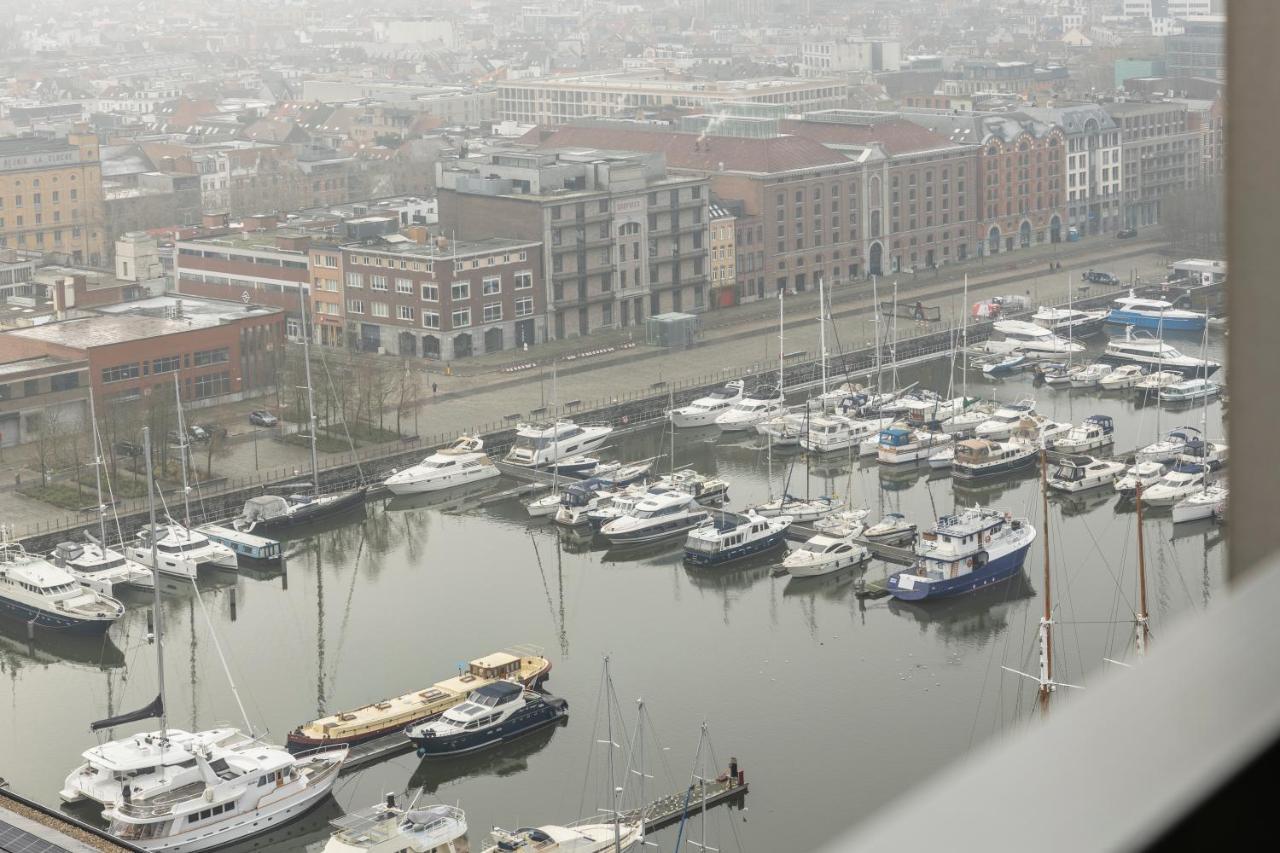 Uniek Appartement - Mooiste En Hoogste Uitzicht Op Antwerpen! - Incl Gratis Parking Exterior foto